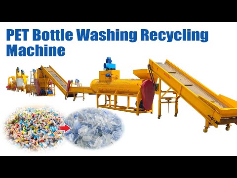 PET bottle washing recycling machine | How to clean PET bottles? | PET bottle recycling plant