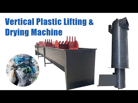 Vertical plastic film lifting dewatering macihine | Plastic film drying machine