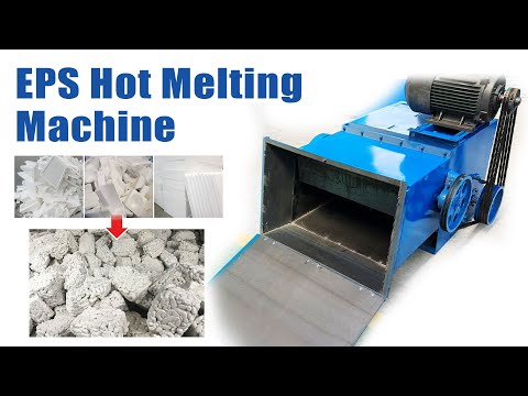 EPS Hot Melting Machine | Plastic Foam Crushing and Melting Machine#plasticrecyclingmachine