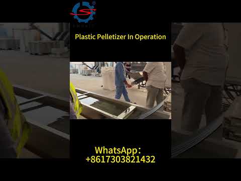 Plastic Pelletizer For PVC Recycling In Operation In Oman