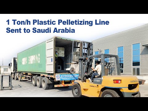 1 Hon/h Plastic Pelletizing Recycling Line Sent to Saudi Arabia