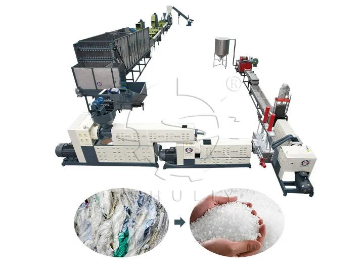 plastic film recycling line