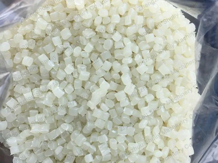 reprocessed plastic granules