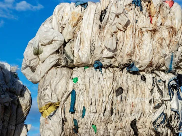 déchets de films plastiques