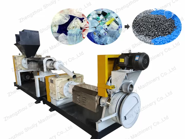 Plastic film pelletizing machine