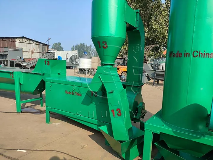 plastic flake dewatering machine