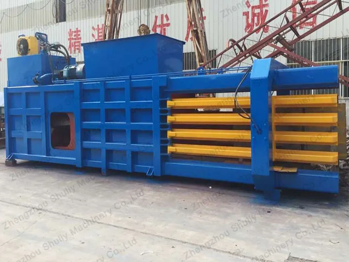 plastic recycling baler machine