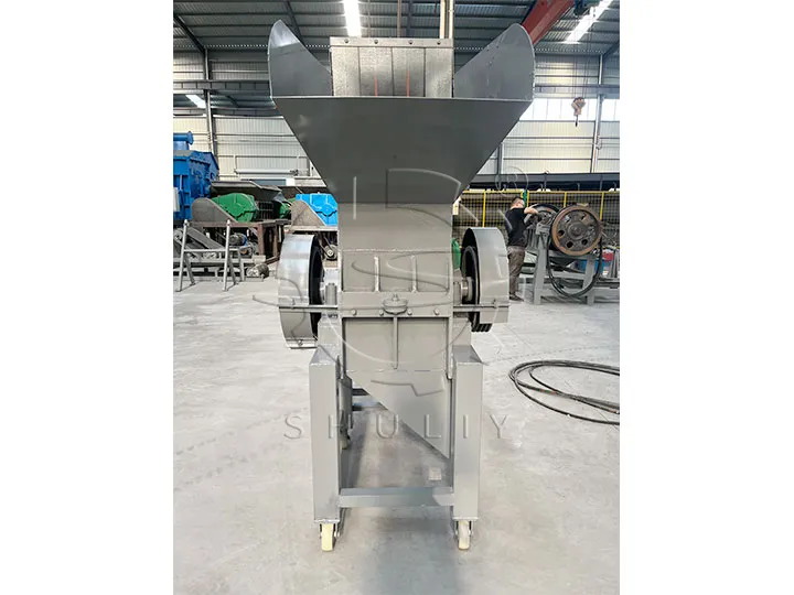 industrial plastic shredder machine with wheels