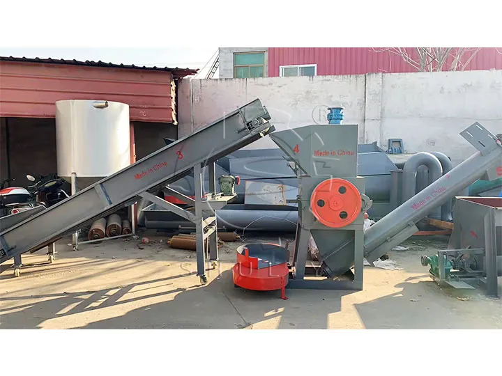 PET bottle flakes recycling machine