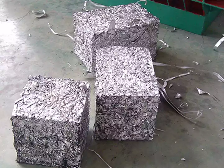 Compressed metal blocks