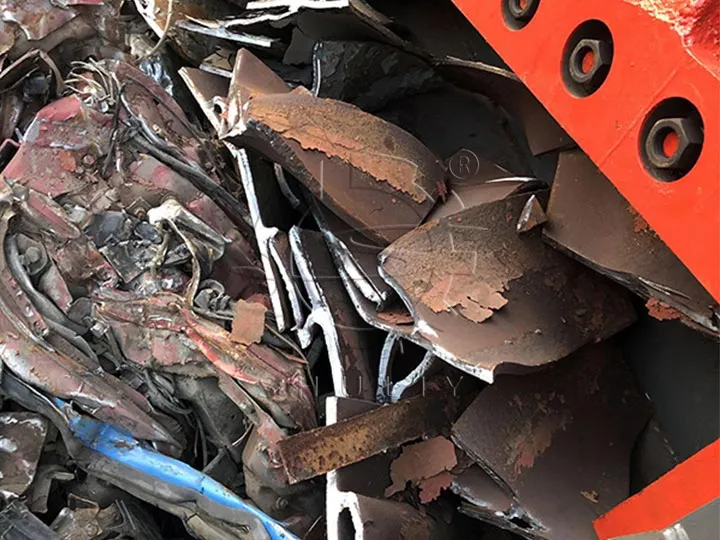 Scrap metal that has already been cut