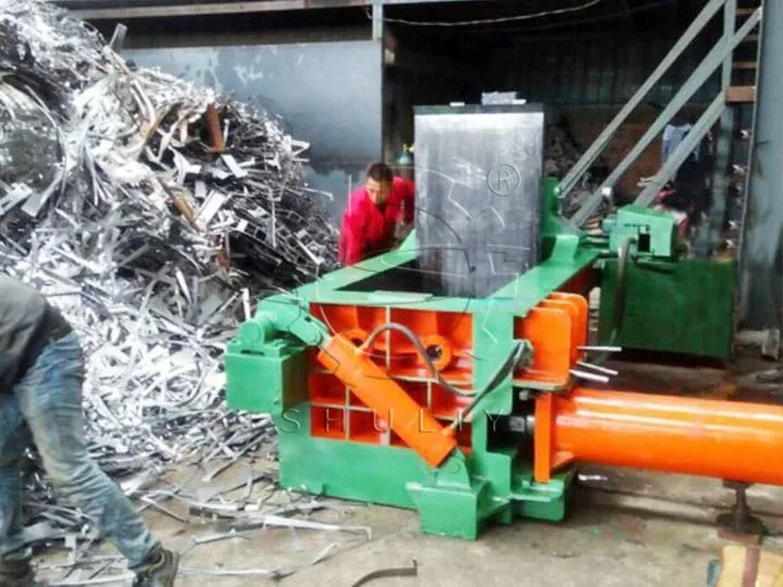 iron scrap baling press