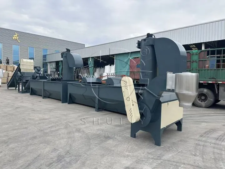 plastic washing and dewatering machine