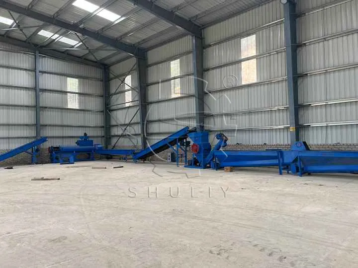 PET flakes making machine